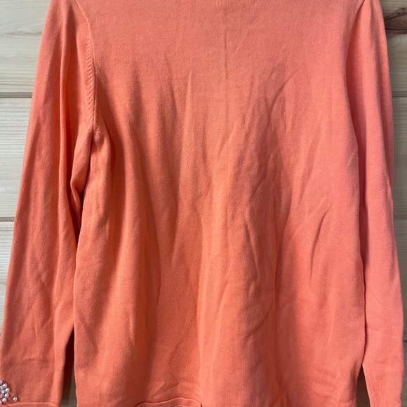 Beaded Quacker factory orange women’s sweater - Picture 3 of 3